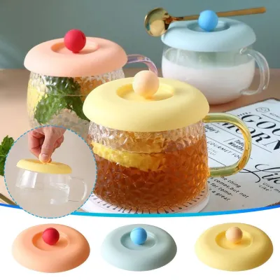 Silicone Cup Lids with Spoon Holders
